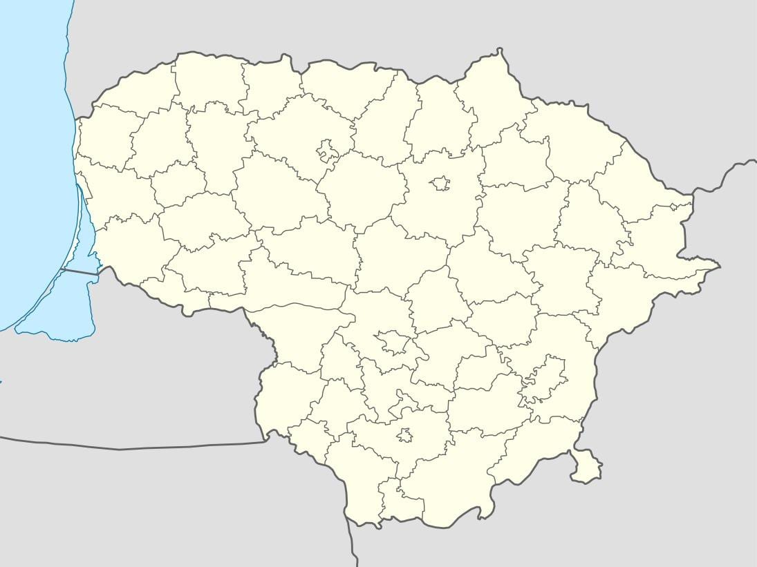 ನಕ್ಷೆ ಲಿಥುವೇನಿಯಾ ವೆಕ್ಟರ್